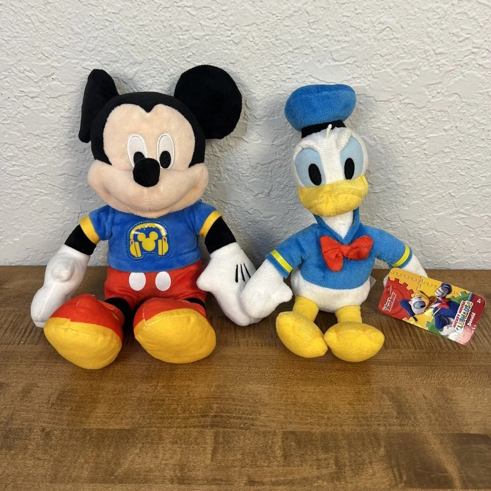 Disney‎ Singing Mickey Mouse Plush Talking Stuffed Toy Hot Diggity Dog & Donald